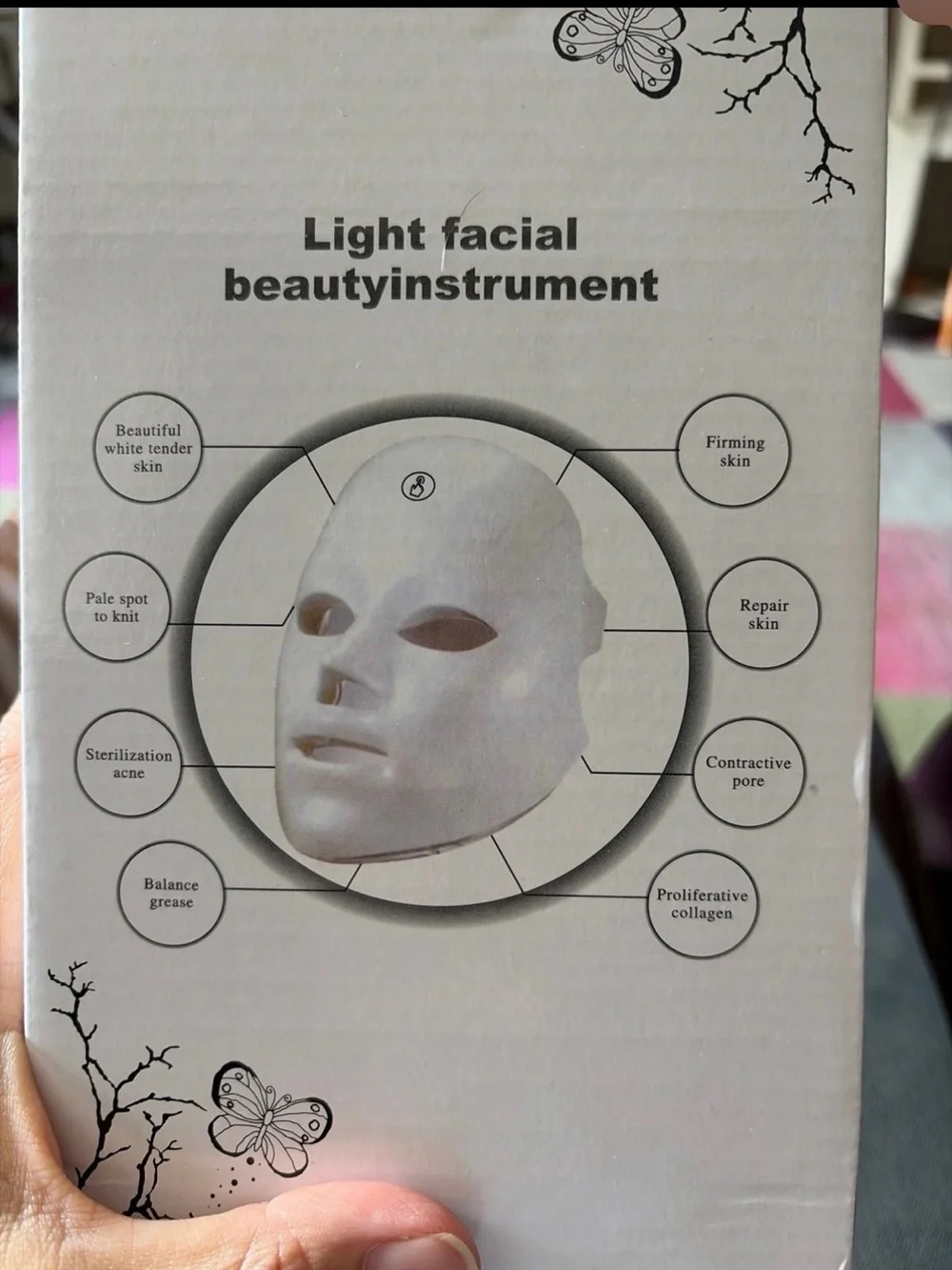 Korean Beauty LED Red Light Therapy Mask New